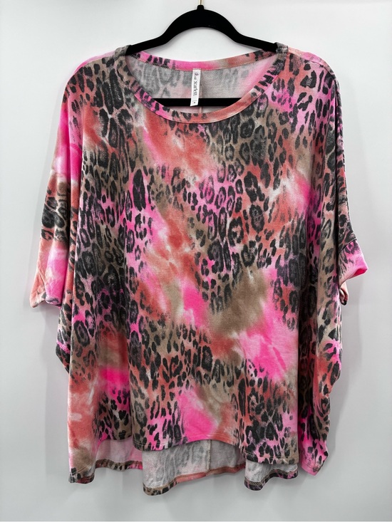 Dear Scarlett Tops - Deer Scarlett Pi Leopard Print Oversized Top - Casual Tunic size M